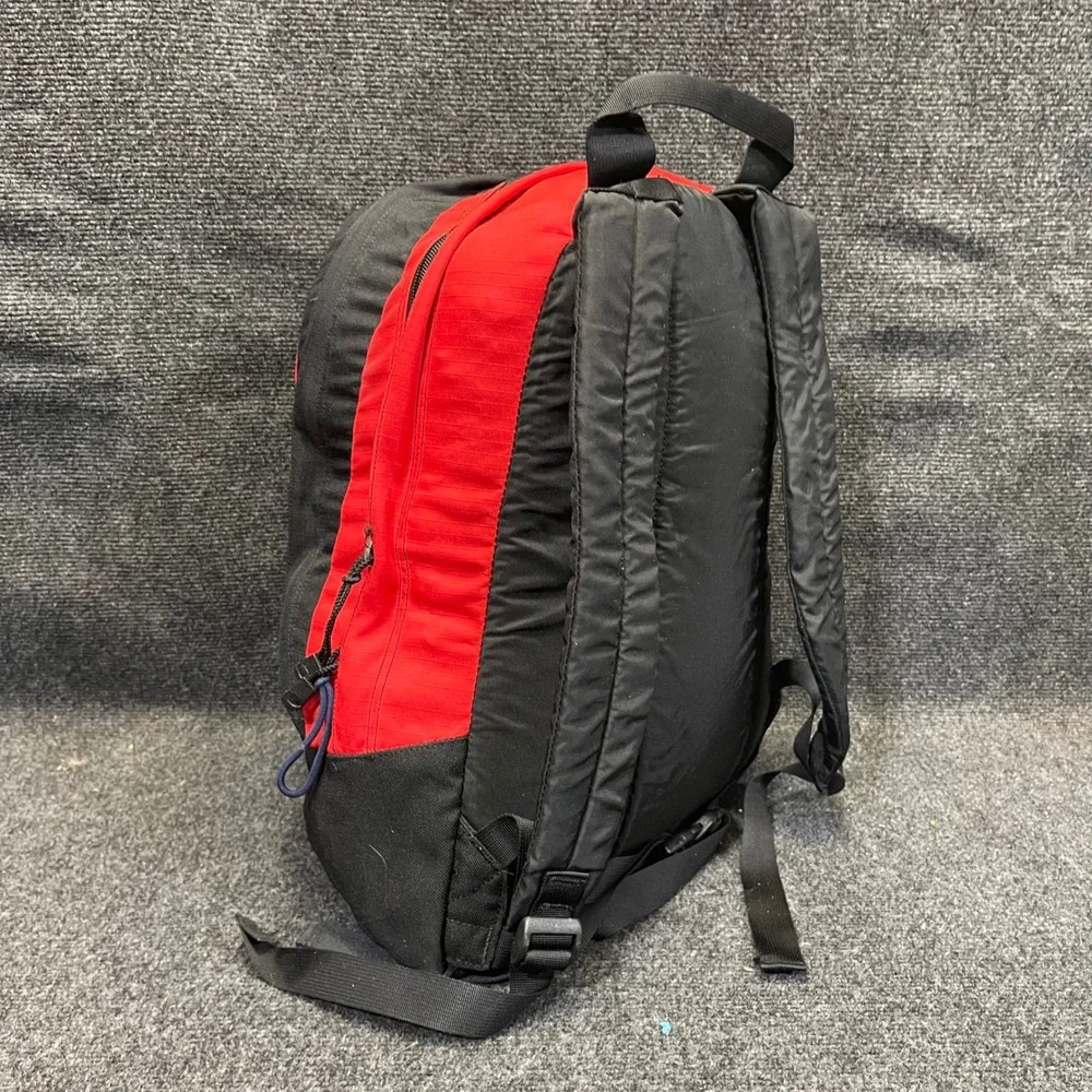 The North Face Tenaya Backpack Red/Black Vintage‎ Bag Y2K Hiking Daypack